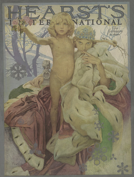 Hearst's International Cover January 1922 New Year brings flowers and thorns special limited edition 2017