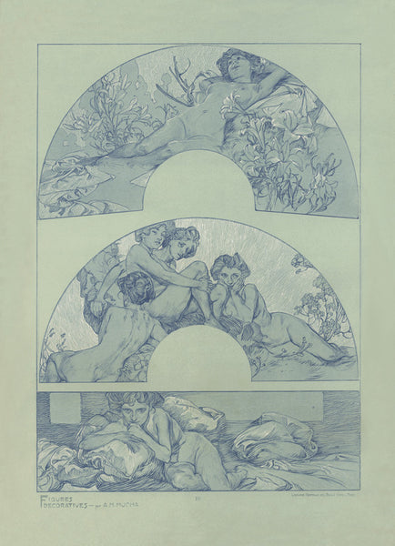 Plate 10 of the folio Figures Decoratives by Alphonse Mucha 1905 special limited edition 2017