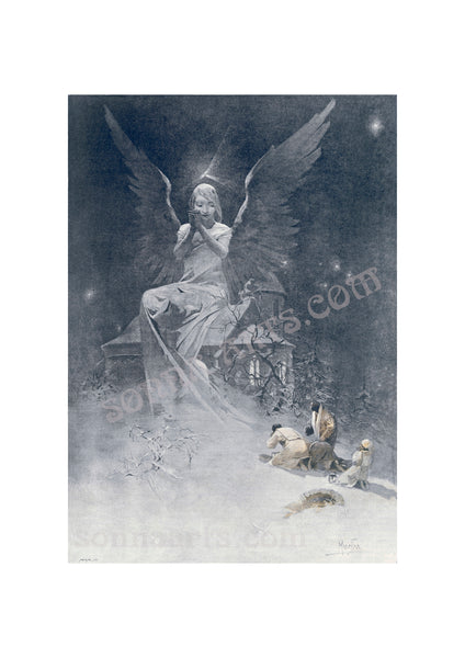 Alphonse Mucha SILENT NIGHT- SVATA NOC special limited edition 2017