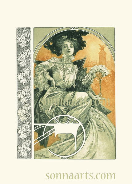 Plate 1 of the folio Documents Decoratifs by Alphonse Mucha special limited edition 2017