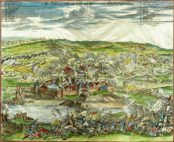 THE SECOND SIEGE OF ATHLONE 1691 limited edition lithograph